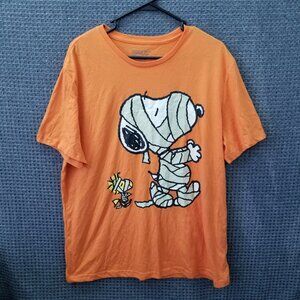 Peanuts Hybrid Orange T Shirt Mens XL (46-48)